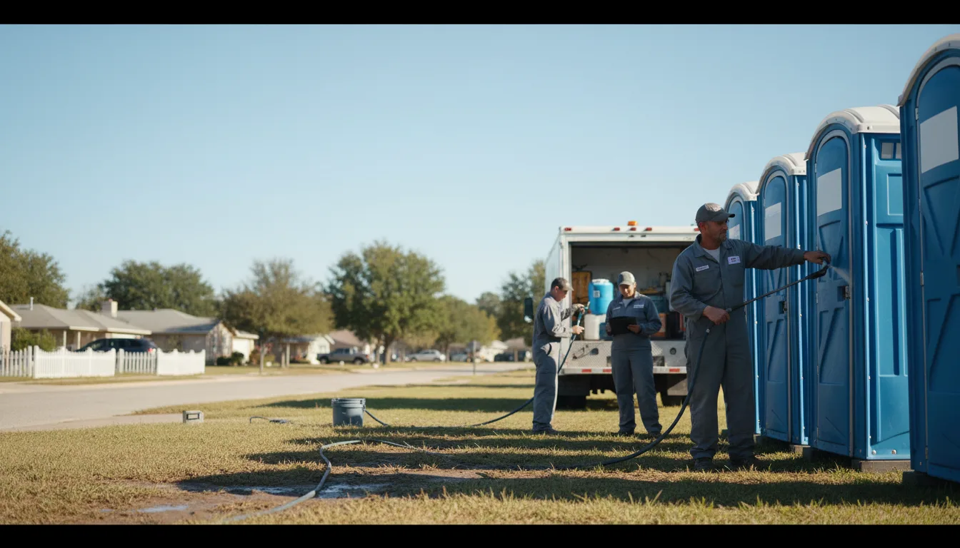 Long-Term Portable Toilet Rental in Commerce, TX near me